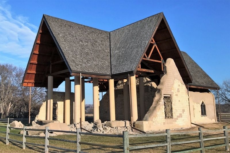 Fort Randall Historic Church, from the west. Click for full size. Fort Randall Historic Church, from the west image. Click for full size.