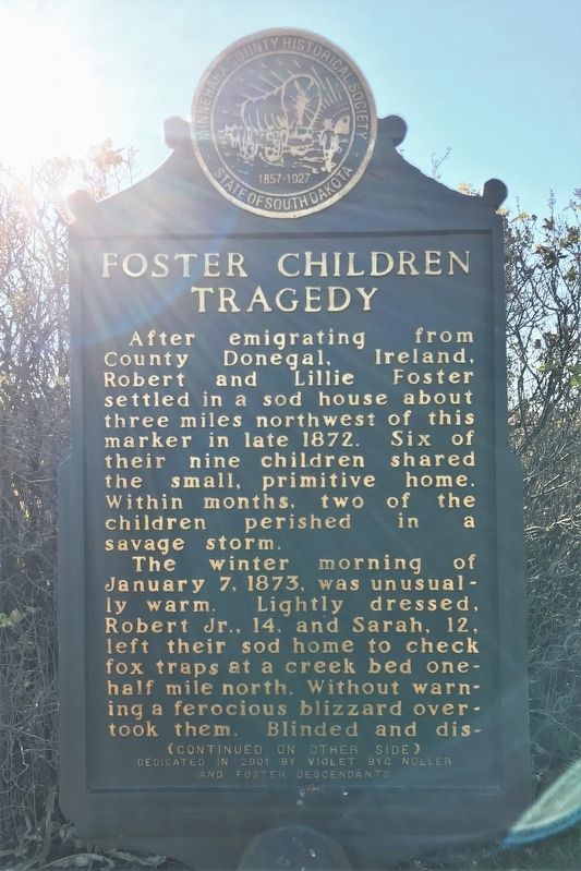 Foster Children Tragedy Marker image. Click for full size.