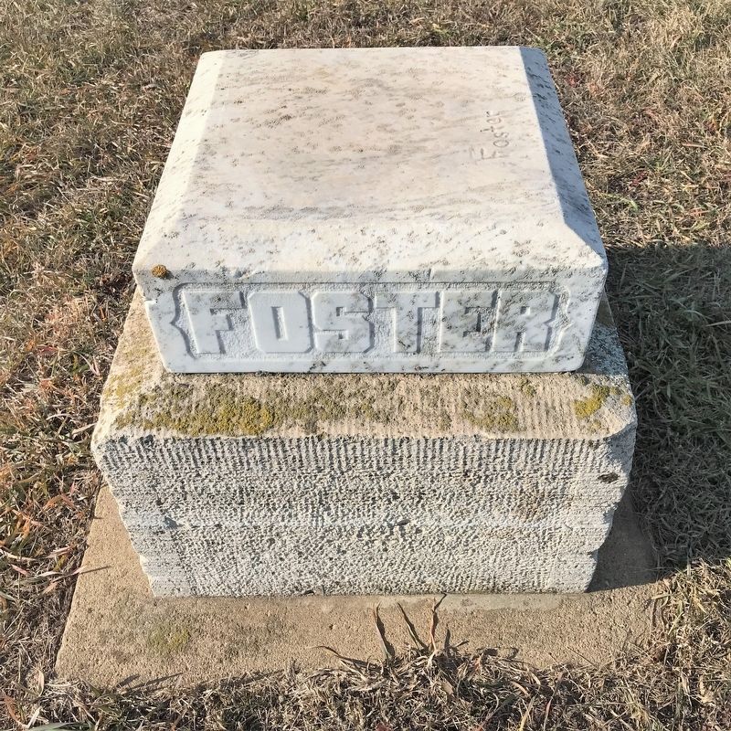 Foster Headstone in Bethel Cemetery image. Click for full size.