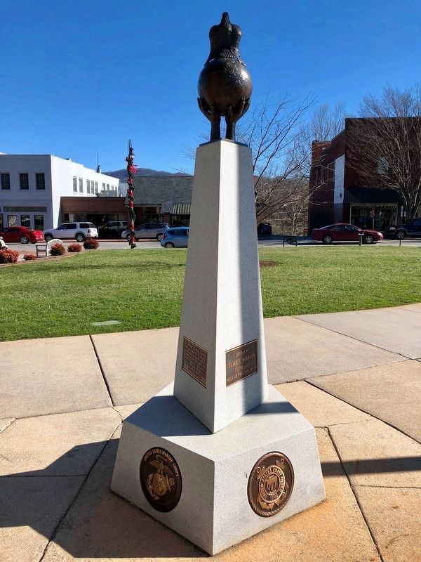 Haywood County Veterans Monument (view from back) image. Click for full size.