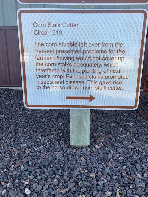Corn Stalk Cutter Marker image. Click for full size.