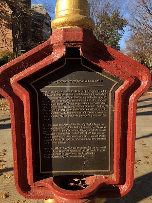 The Development of Foxhall Village Marker image. Click for full size.
