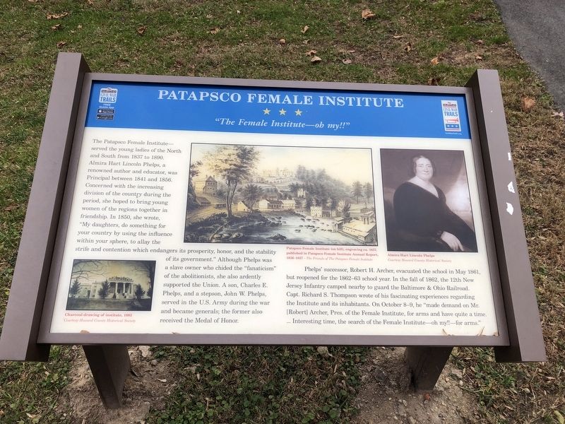 Patapsco Female Institute Marker image. Click for full size.