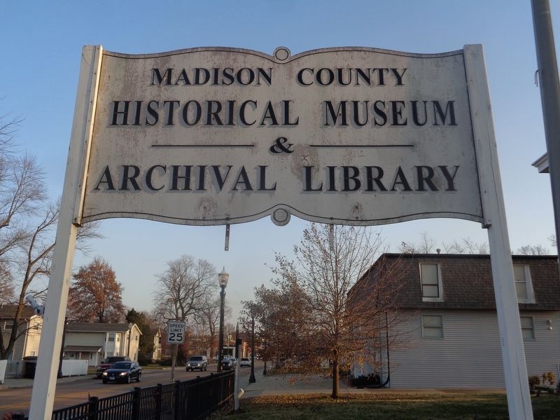 Madison County Historical Museum sign image. Click for full size.