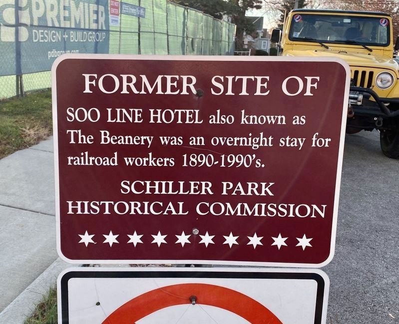 Former Site of Soo Line Hotel Marker. Click for full size. Former Site of Soo Line Hotel Marker image. Click for full size.