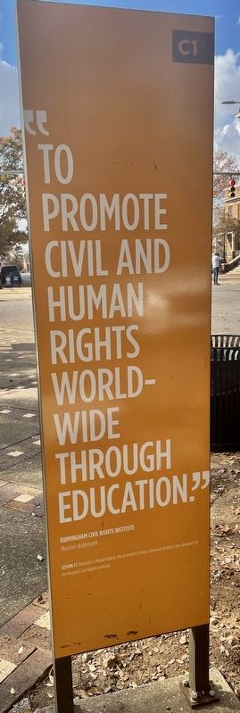 Birmingham Civil Rights Institute Marker image. Click for full size.