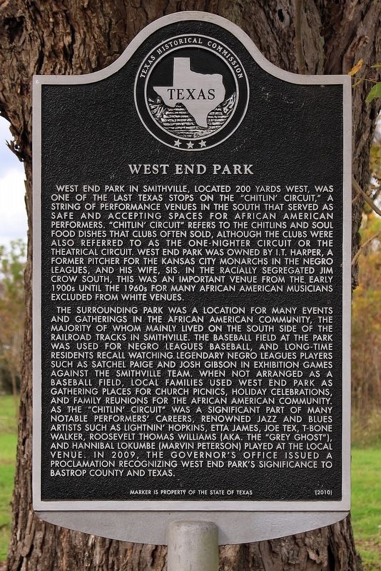 West End Park Marker image. Click for full size.