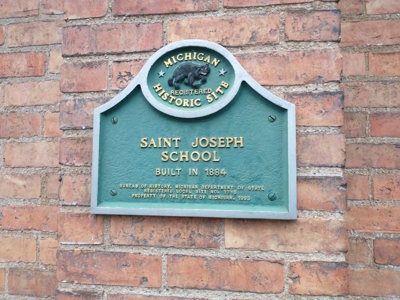 Saint Joseph School Marker image. Click for full size.