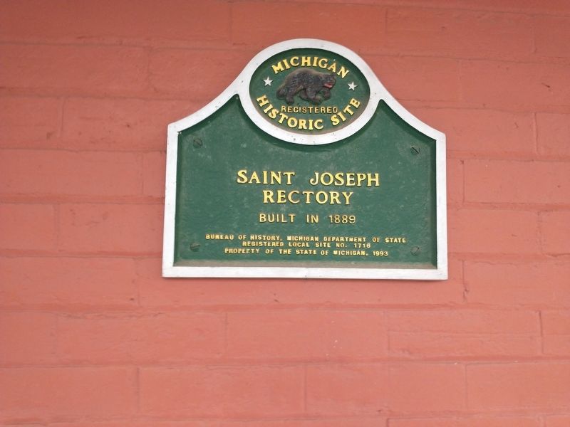 Saint Joseph Rectory Marker image. Click for full size.