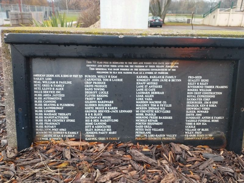 Blissfield Veterans Memorial image. Click for full size.