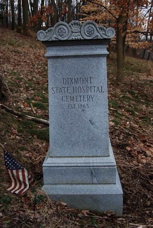 Dixmont State Hospital Cemetery Marker. Click for full size. Dixmont State Hospital Cemetery Marker image. Click for full size.