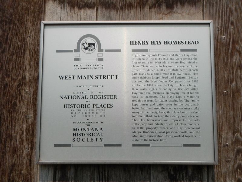 Henry Hay Homestead Marker image. Click for full size.