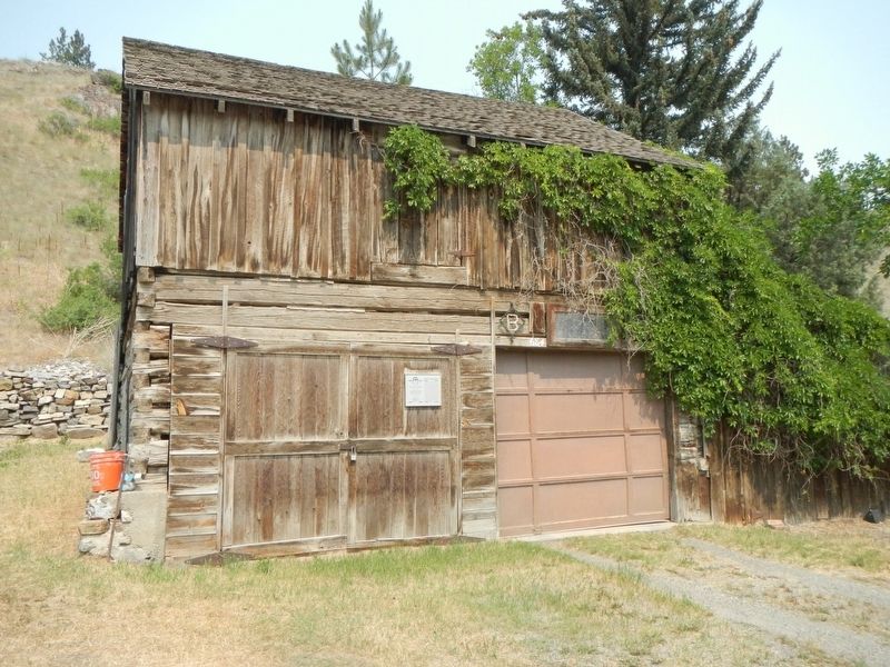 Henry Hay Homestead Barn and Marker image. Click for full size.