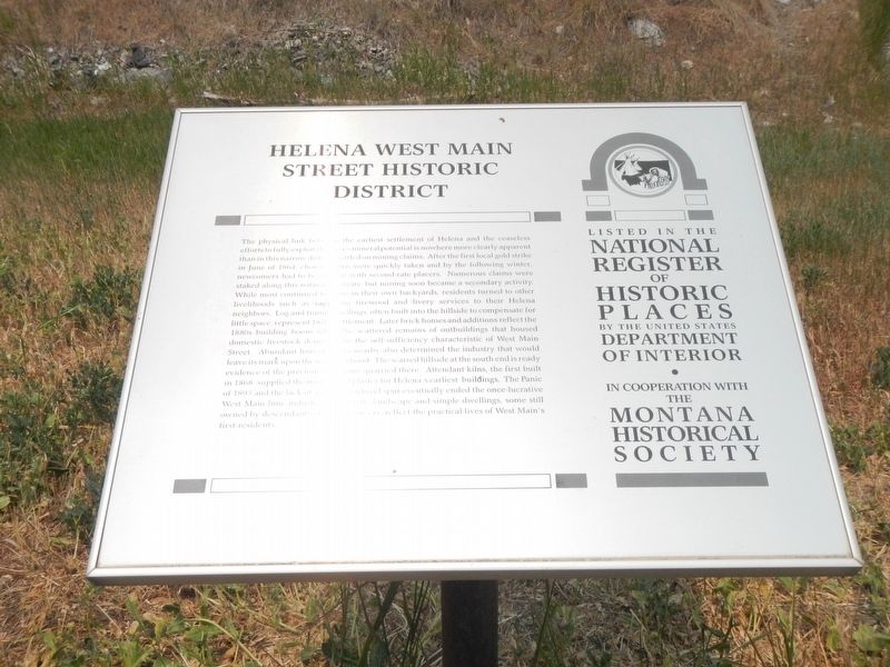Helena West Main Street Historic District Marker image. Click for full size.