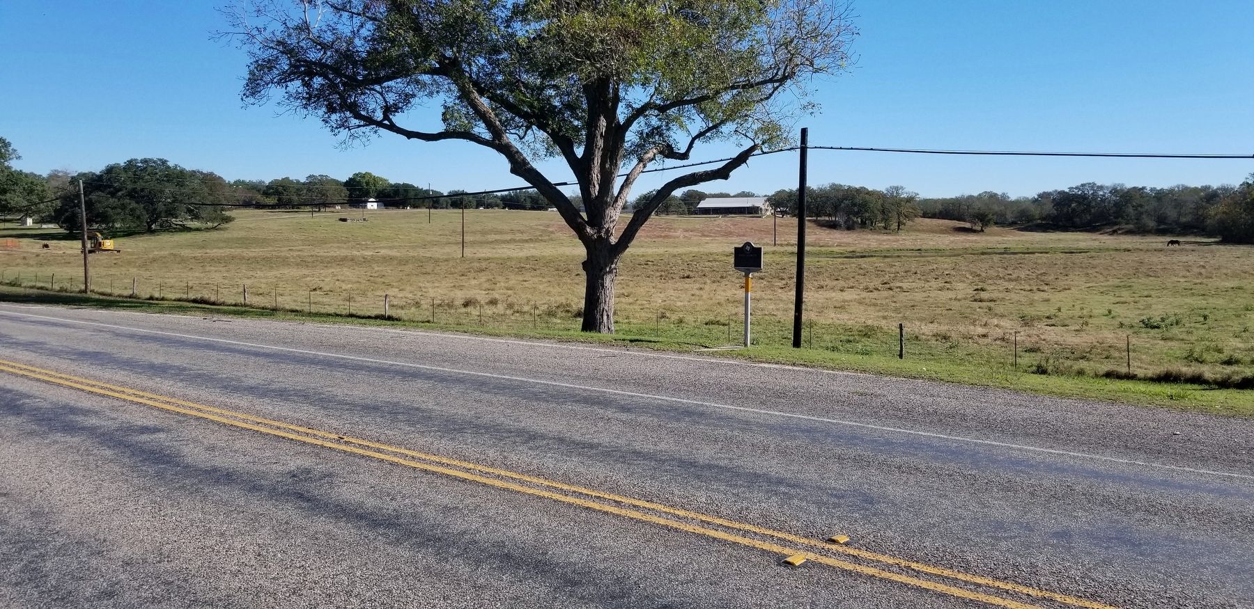 The view of the David Burkett Marker from the highway image. Click for full size.