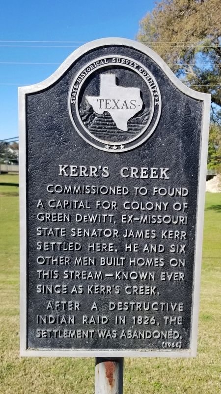 Kerr's Creek Marker image. Click for full size.