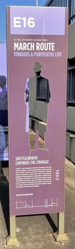 Shuttlesworth Continues the Struggle Marker image. Click for full size.