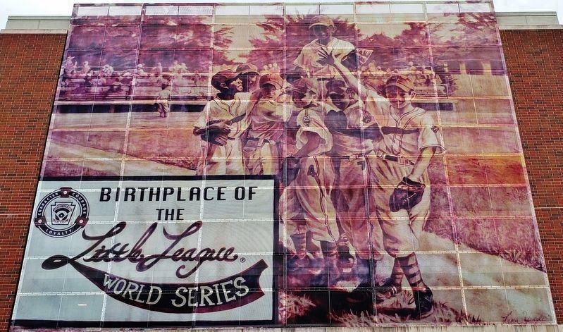 Birthplace of Little League Mural image. Click for full size.