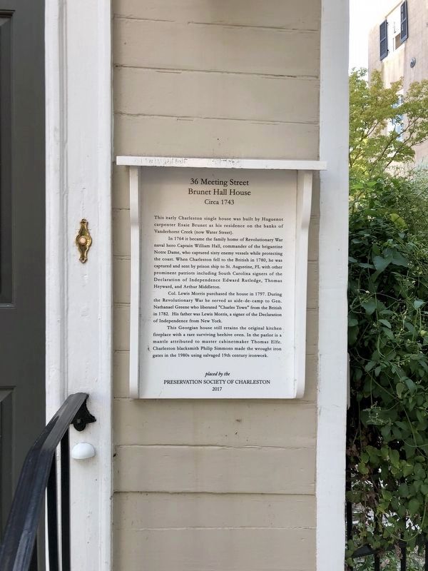 36 Meeting Street Marker image. Click for full size.