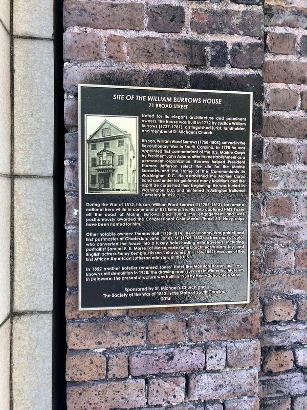 Site of the William Burrows House Marker image. Click for full size.