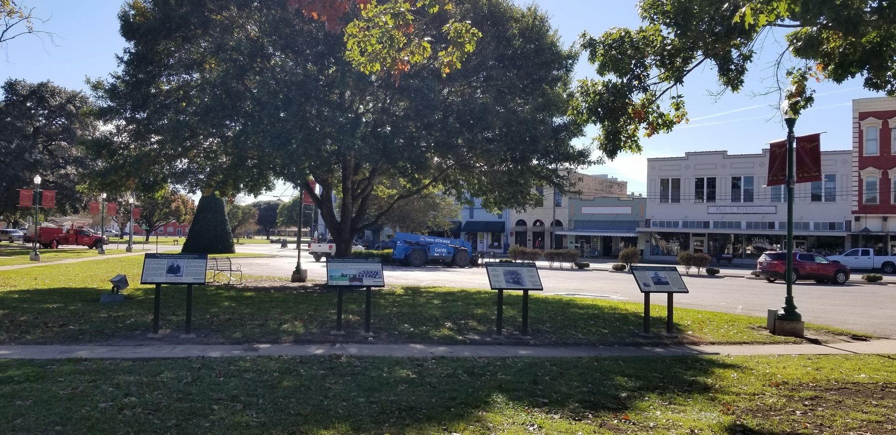 The Juneteenth - A Day of Freedom and Jubilee Marker is the marker on the right of the four markers image. Click for full size.