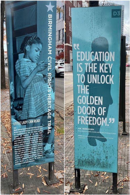 Little Lady Can Read paired marker image. Click for full size.