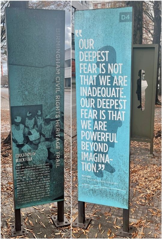 Education of Black Folk paired marker. Click for full size. Education of Black Folk paired marker image. Click for full size.