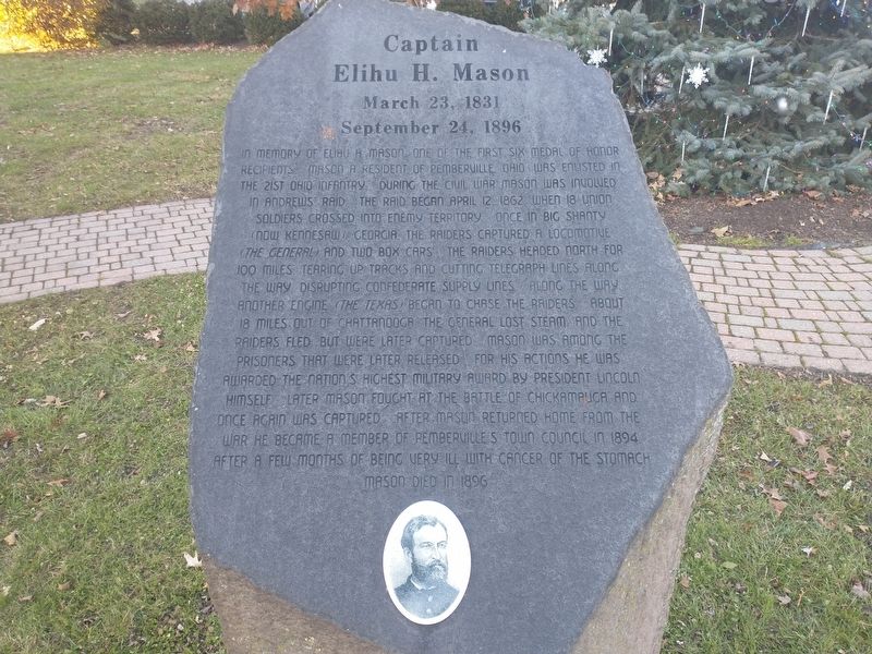 Captain Elihu H. Mason Marker image. Click for full size.