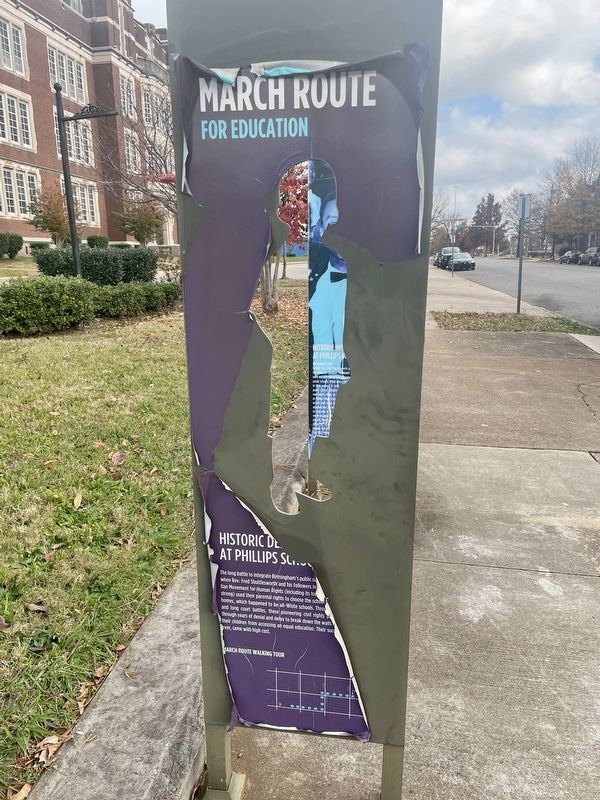 Historic Demonstration at Phillips School Marker image. Click for full size.