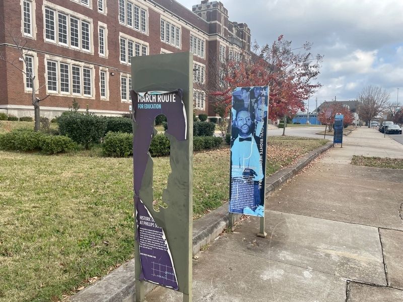 Historic Demonstration at Phillips School Marker image. Click for full size.