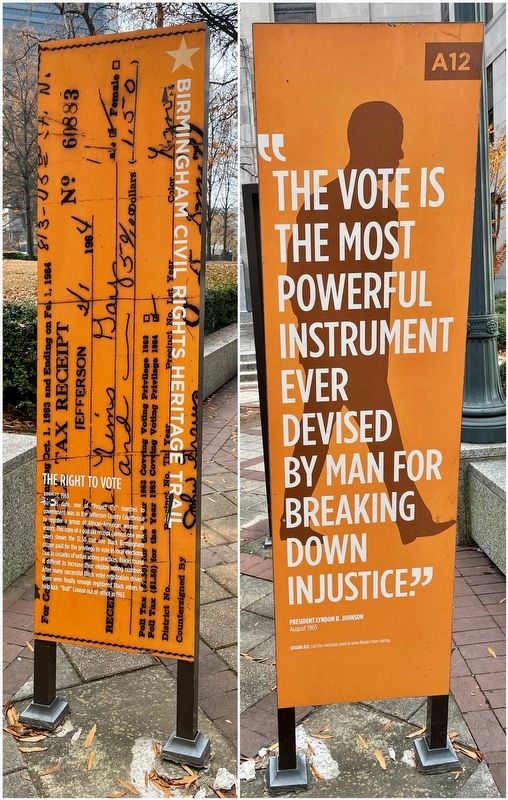 The Right to Vote paired marker image. Click for full size.