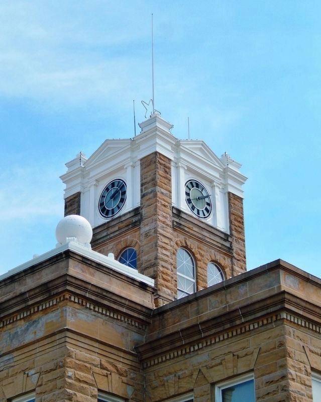 Monroe County Courthouse Clocktower image. Click for full size.