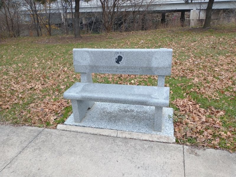 POW-MIA Bench Marker. Click for full size. POW-MIA Bench Marker image. Click for full size.