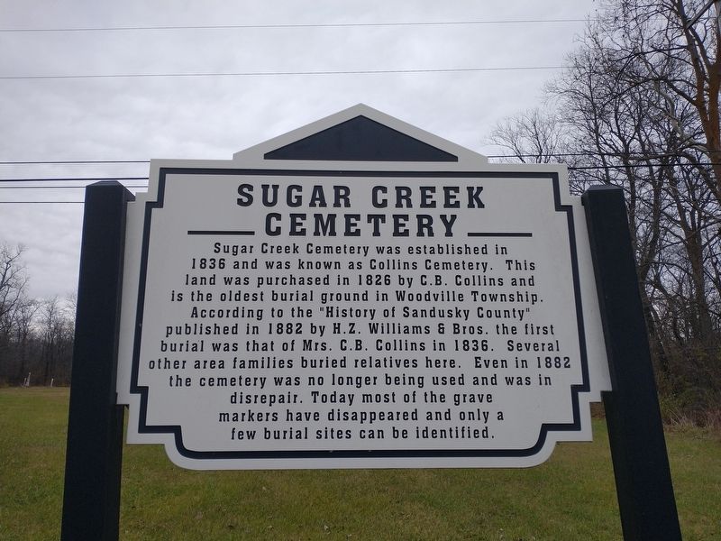 Sugar Creek Cemetery Marker image. Click for full size.