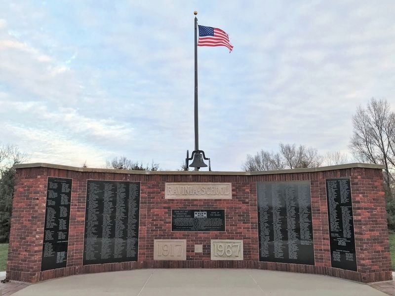 Ravinia School Marker. Click for full size. Ravinia School Marker image. Click for full size.