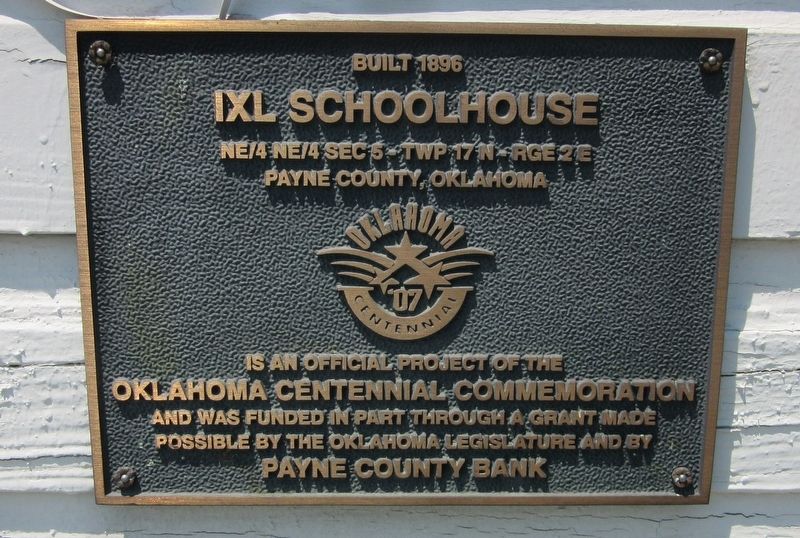 IXL Schoolhouse Marker image. Click for full size.