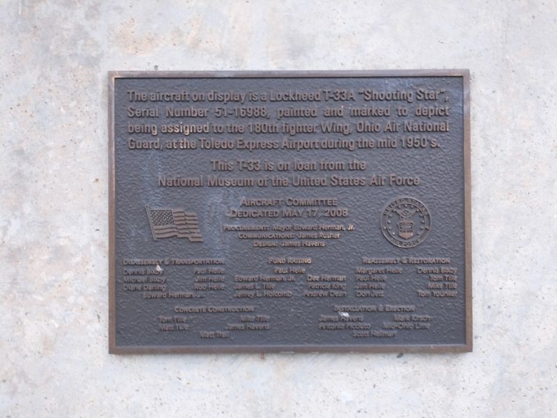 Lockhead T-33A "Shooting Star" Marker. Click for full size. Lockhead T-33A "Shooting Star" Marker image. Click for full size.