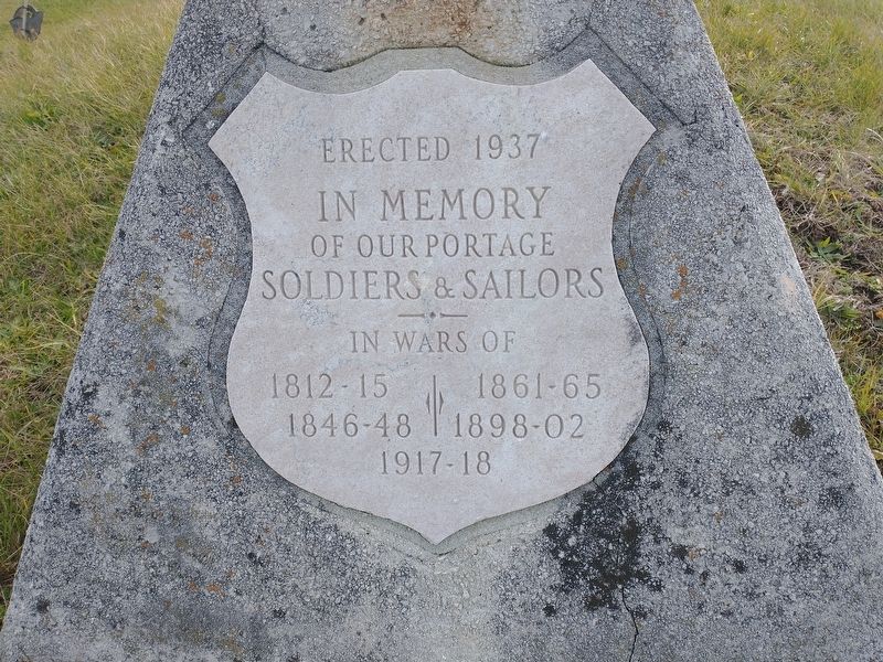 Portage Cemetery Veterans Memorial image. Click for full size.