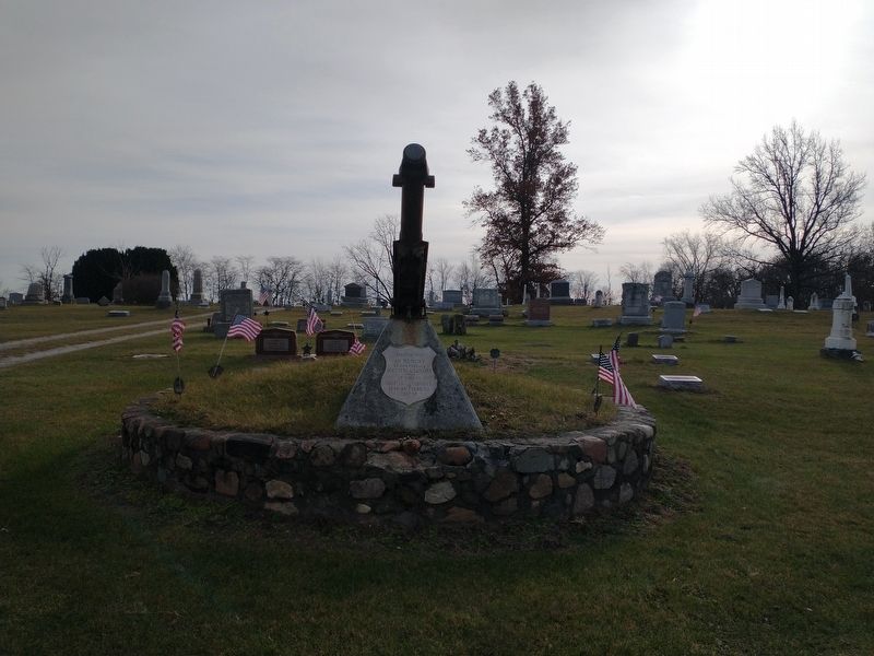 Portage Cemetery Veterans Memorial image. Click for full size.