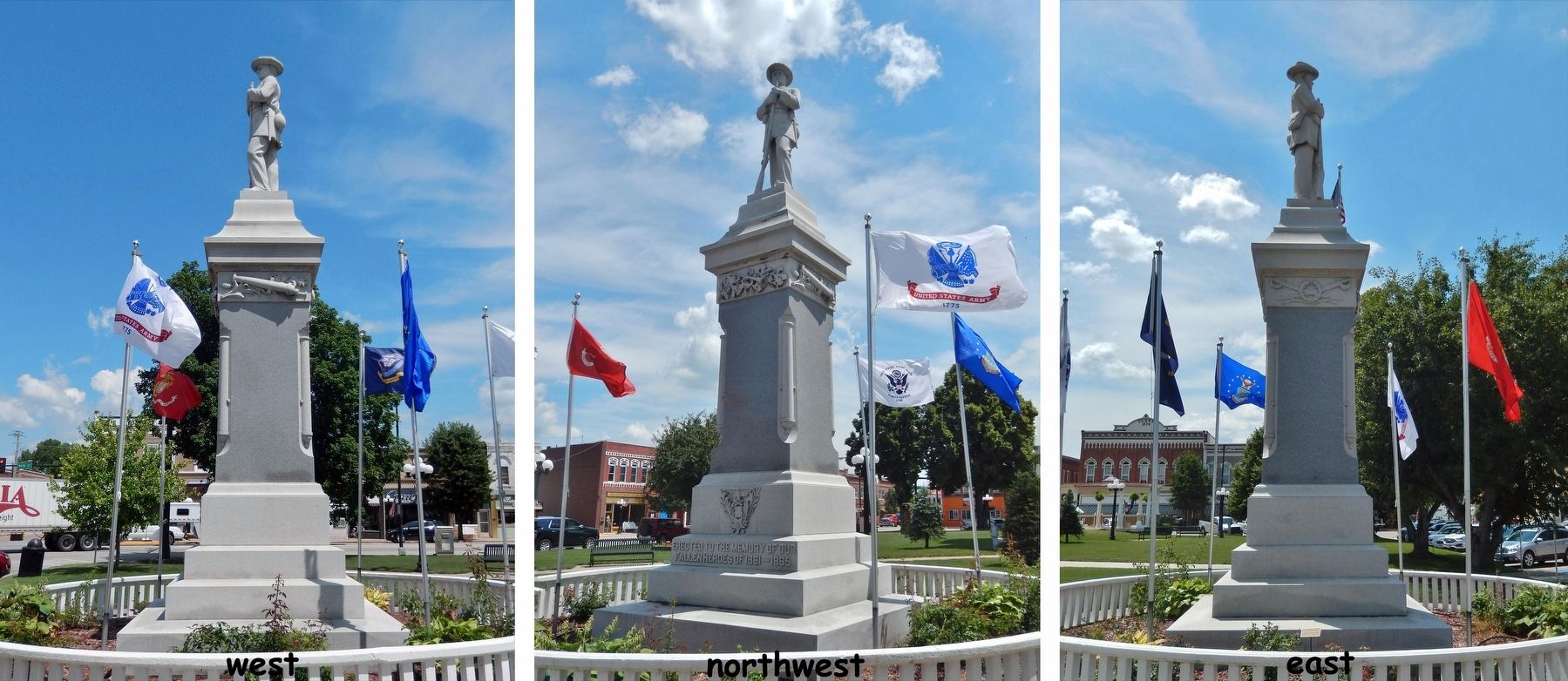 Monroe County Civil War Monument image. Click for full size.