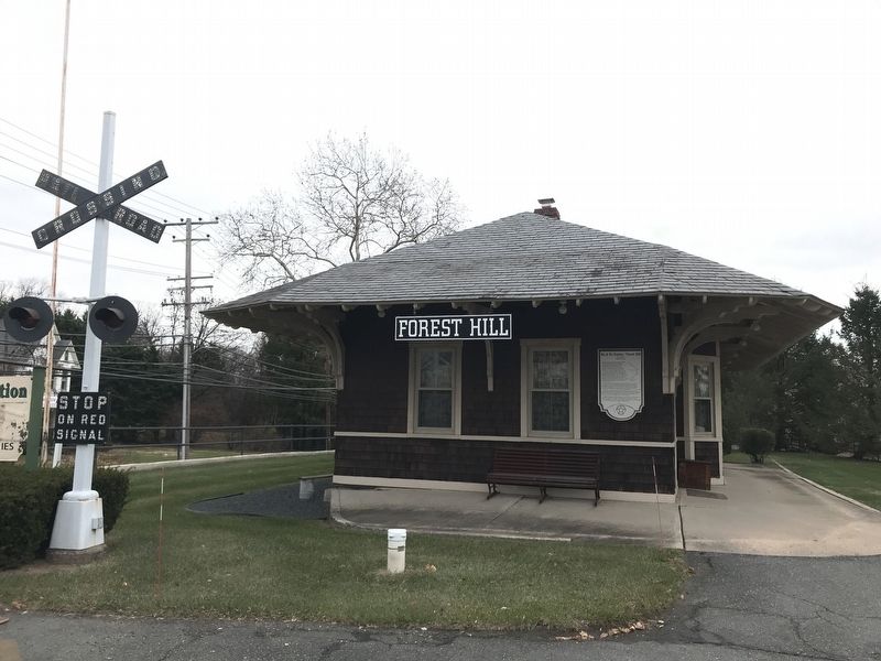 Ma & Pa Station - Forest Hill Marker image. Click for full size.