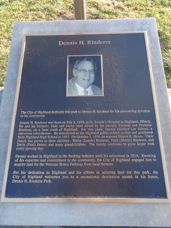 Dennis H. Rinderer Marker image. Click for full size.