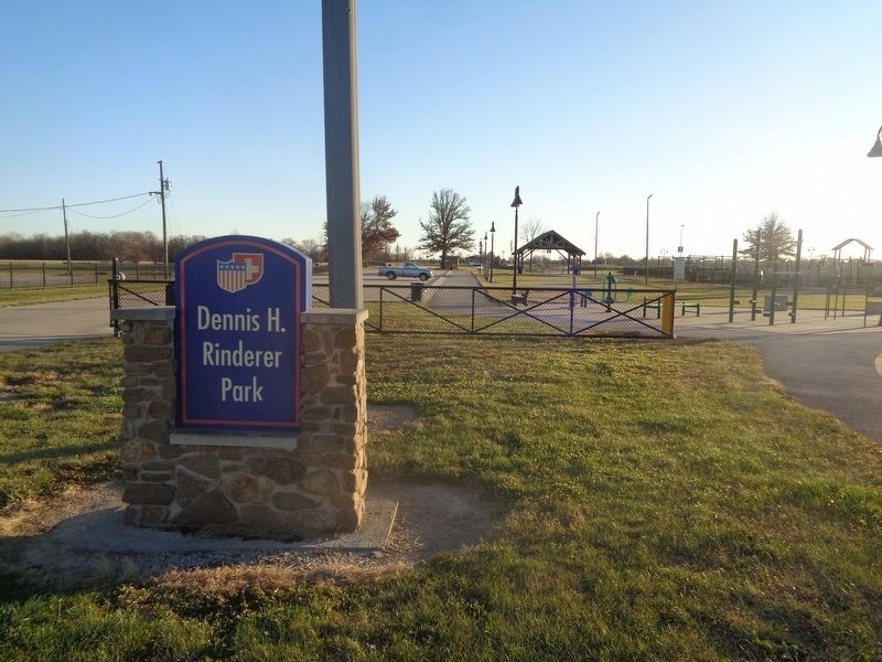 Dennis H. Rinderer Park sign image. Click for full size.