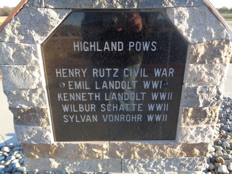 Highland POWs Marker. Click for full size. Highland POWs Marker image. Click for full size.