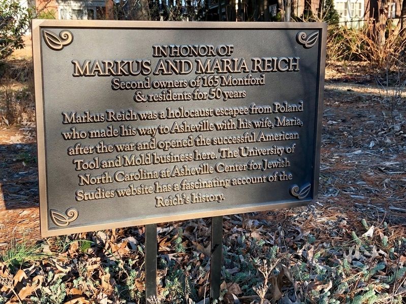 In Honor of Markus and Maria Reich Marker image. Click for full size.