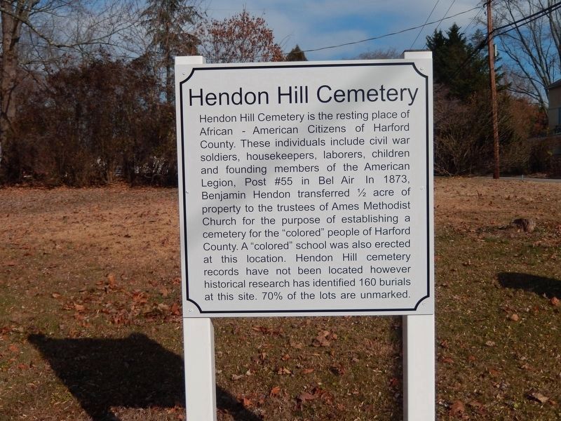 Hendon Hill Cemetery Marker image. Click for full size.