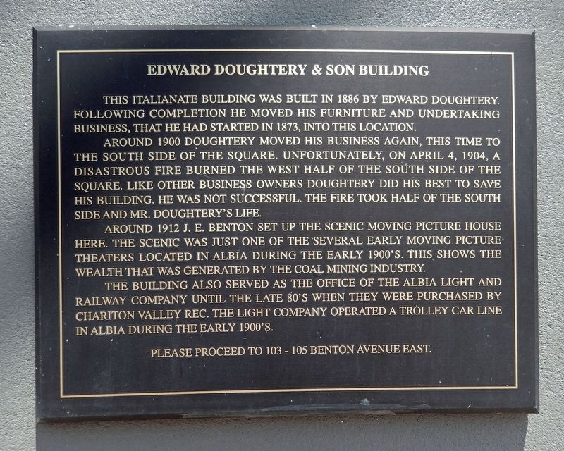 Edward Doughtery & Son Building Marker image. Click for full size.