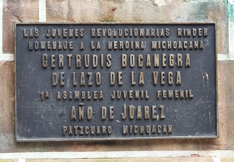 Gertrudis Bocanegra de Lazo de la Vega Marker. Click for full size. Gertrudis Bocanegra de Lazo de la Vega Marker image. Click for full size.