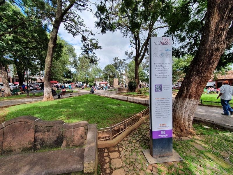 An additional informational sign about Gertrudis Bocanegra Park. Click for full size. An additional informational sign about Gertrudis Bocanegra Park image. Click for full size.