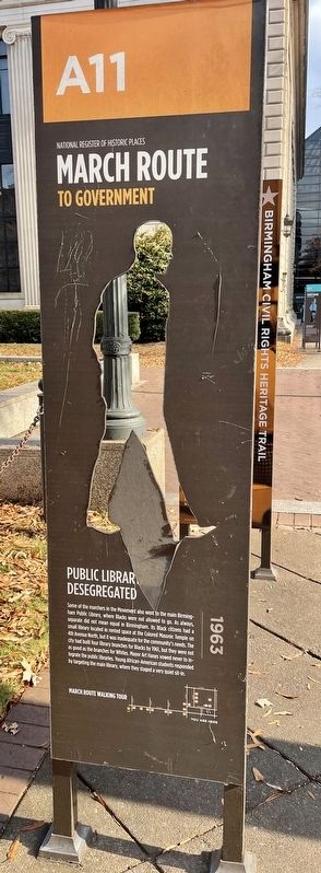 Public Library Desegregated Marker image. Click for full size.